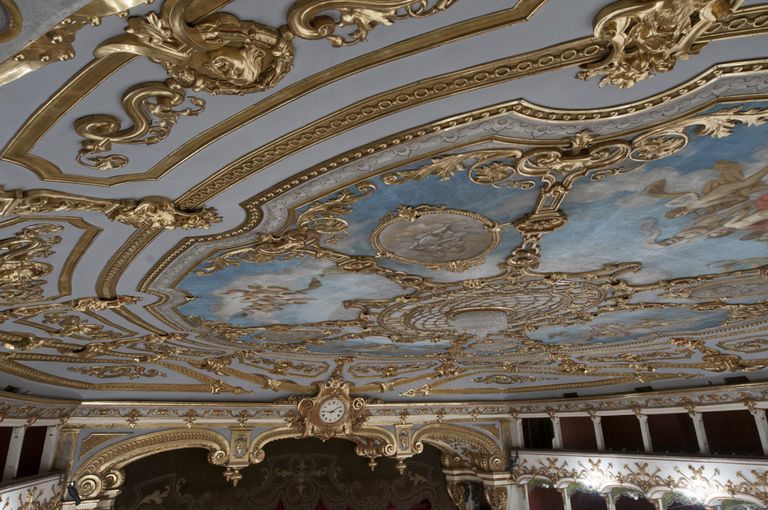 Piacenza, Teatro Municipale, particolari della decorazione (foto Andrea Scardova, IBC) 2016